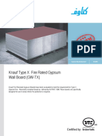 Knauf Type X Fire Rated GW TX 1