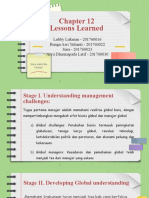 Lessons Learned in Global Management