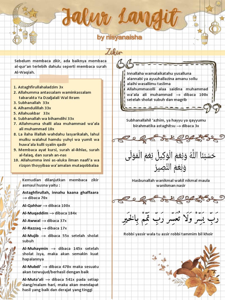 Jalur Langit by Nisyanaisha | PDF