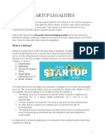 Startup Legalities