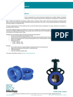 Flyer Rubber Lined Butterfly Valve Industrial Desponia Blue Liner 1820