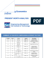 Lecture 7 Engineering Economics Present Worth Analysis