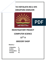 CS Investigatory On Grocery Shop