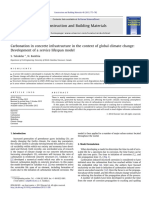 Carbonation in Concrete Infrastructure in The Context of Global Climate Change Development of A Service Lifespan Model