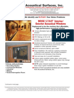 Acoustical Surfaces, Inc.: Noise S.T.O.P. Interior/ Exterior Acoustical Window S