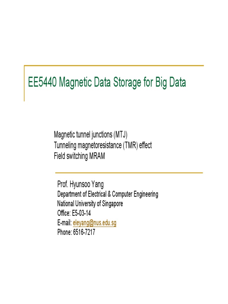 Ch4 Ee5440 Part I TMR Mram PDF Chemical Product Engineering