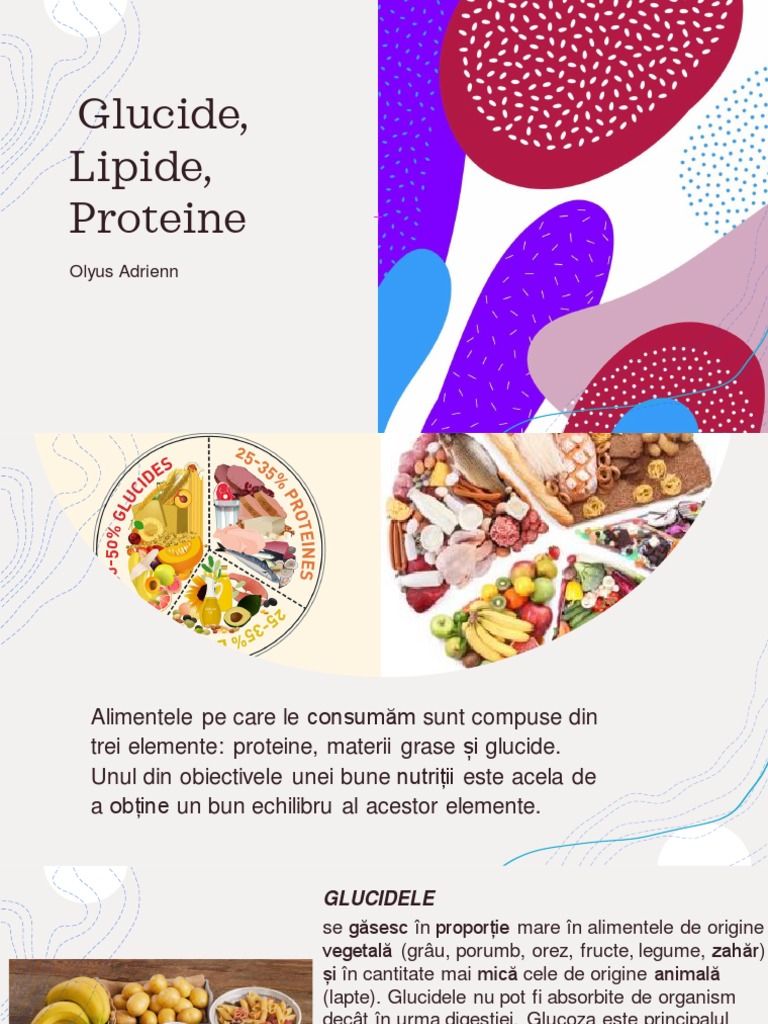 Glucide Lipide Proteine | PDF