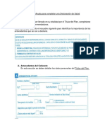 Manual para completar Declaración de Salud