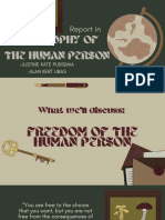 FREEDOM IN THE HUMAN PERSON