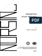 Descriptive Stu Dy Methods: Phyllis J. Verhonick