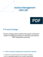 Process Strategy - Service