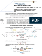 Seminario Tema 1 - Bases Moleculares - BIOQUÍMICA - GOD