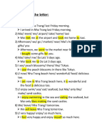 Rewrite The Sentences p2 (Key)