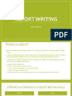 REPORT WRITING TIPS