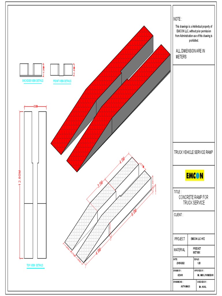Concrete Ramp Design for Truck Service | PDF | Transport | Economic Sectors