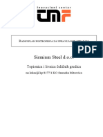 Plan Upravljanja Otpadom - Sirmium Steel D.O.O. Topionica I Livnica Čeličnih Gredica Sremska Mitrovica