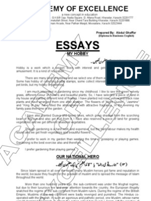 english essays for 10th class