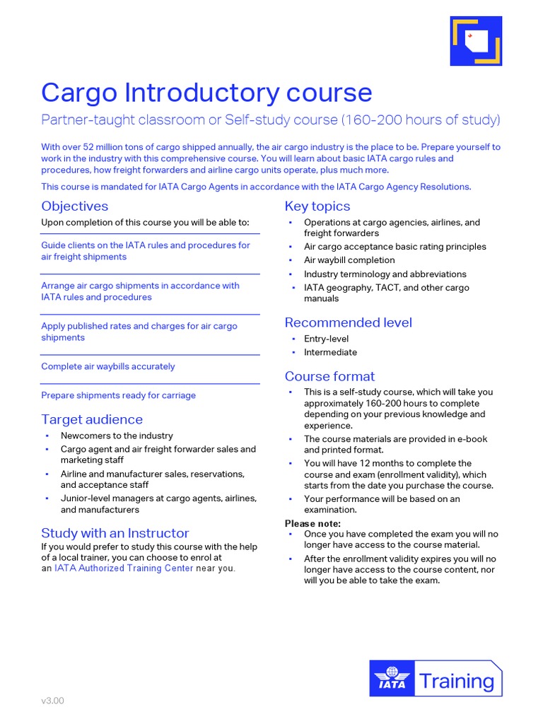 IATA CARGO INTRODUCTORY COURSE BOOK PDF visual data 4