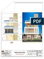 Residence Belongs To Padmaja: Elevation Working Drawing
