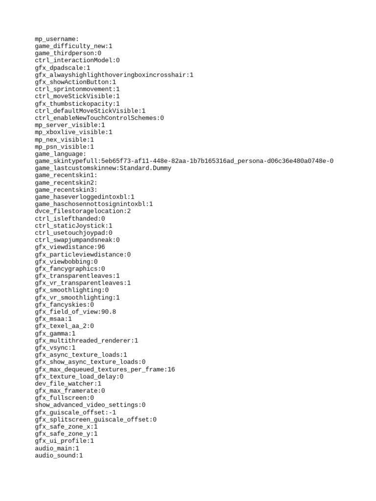 Game Control and Graphics Settings | PDF