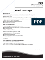 Self Abdominal Massage