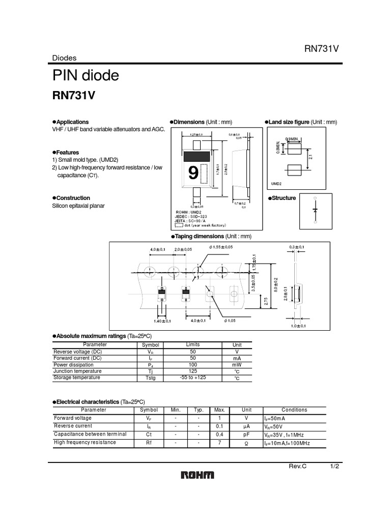PIN Diode Diodes PDF Electricity Electrical Engineering