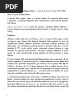 Lezioni di Storia della lingua italiana