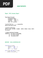 Abap Reports