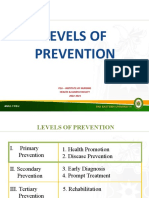 Module 4 Levels of Prevention