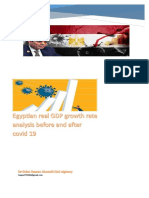Egyptian Real GDP Growth Rate Analysis Before and After Covid 19