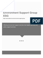 Environment Support Group - Offering Environment, Law & Policy Support Services