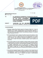 DILG MC NO. 2019-169 Guidelines on the Implementation of the Retooled Community Support Program (RCSP)