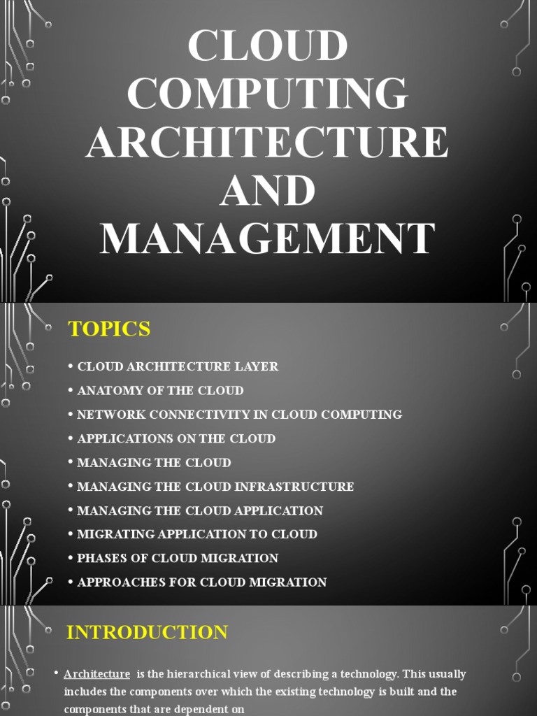 Unit 3 Cloud Computing Architecture and Management | PDF | Cloud ...