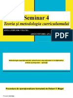 Seminar 4 - Teoria Și Metodologia Curriculumului