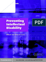 Pekka Louhiala - Preventing Intellectual Disability - Ethical and Clinical Issues (2004)