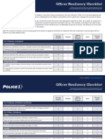 Police 1 Officer Resiliency Checklist