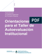 24 Orientaciones para El Taller Autoevaluacion IFDs 2018 2019