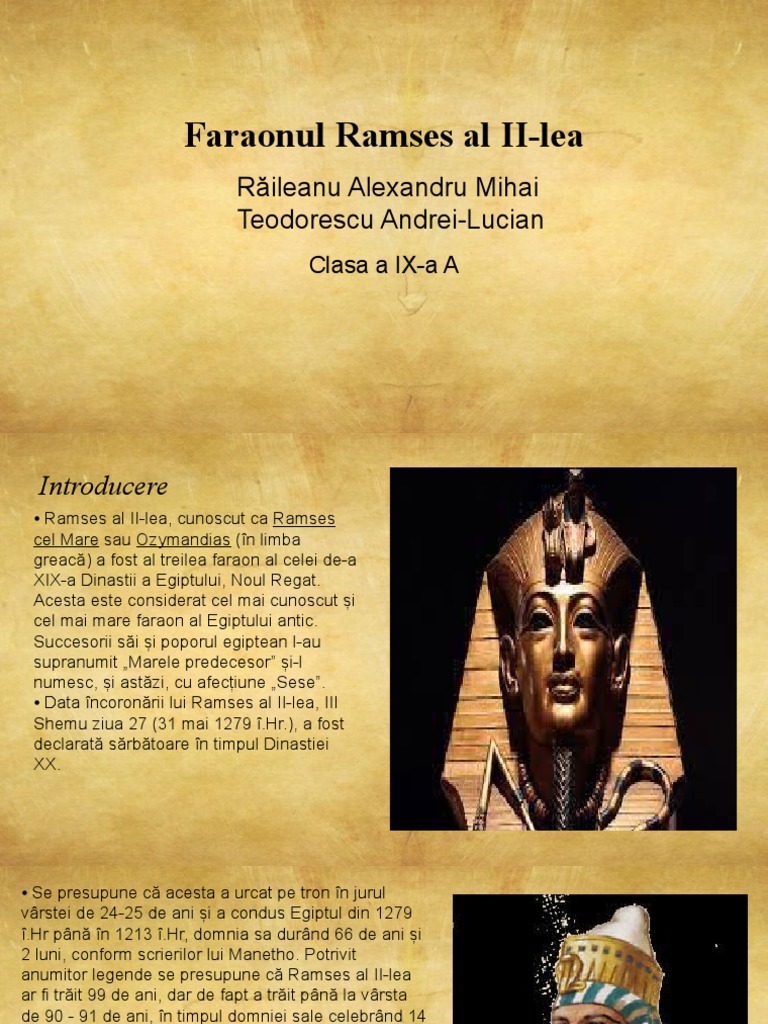 Faraonul Ramses Al II-lea | PDF