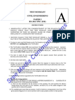 Media Communications: Test Booklet Civil Engineering Paper I