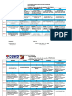 DSWD Field Office X June-July 2022 Calendar