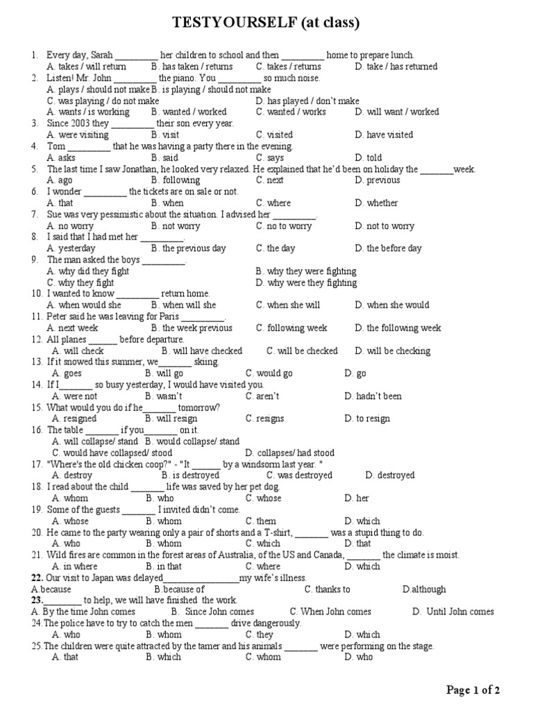 TESTYOURSELF c1 PDF