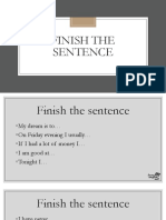 Finish The Sentence Qlbazc