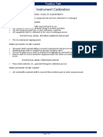 Instrument Calibration