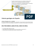 Historia Geológica de España - Aprende Geografía, Historia, Arte, TIC y Metodología de Enseñanza-Aprendizaje