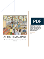 Learn Food Vocabulary at the Restaurant