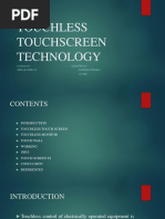 Touchless Touchscreen Technology