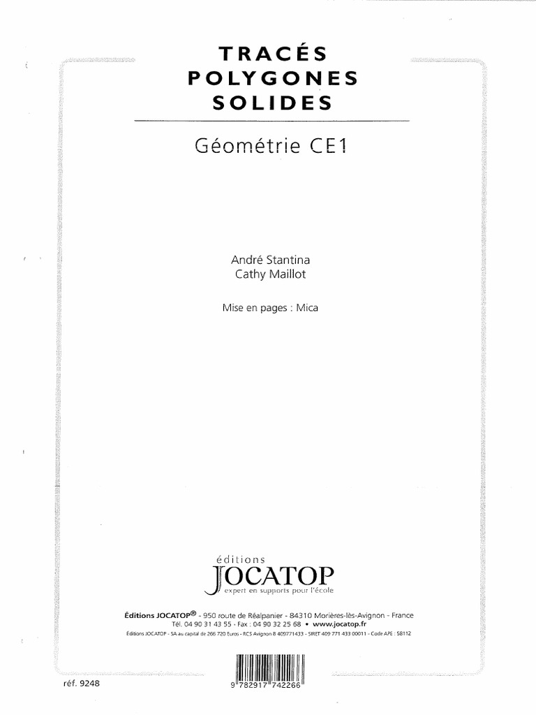 Fichier Jocatop Géométrie CE1 PDF