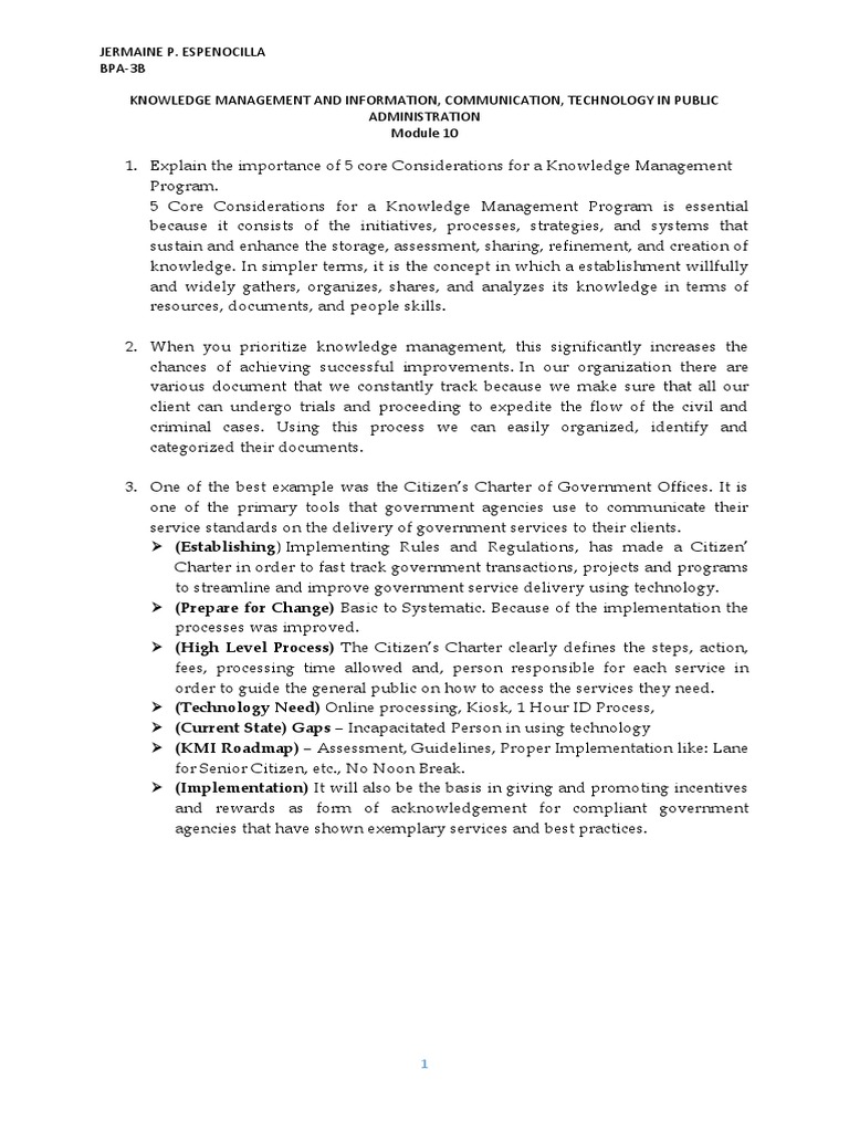 Knowledge Management in Public Admin | PDF | Knowledge Management ...