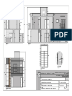 4 - Cortes, Fachada e Detalhe Escada