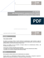 LEY 39/2015 Del Procedimiento Administrativo Común de Las Administraciones Públicas